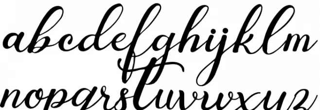 Premiere Christmas Font LOWERCASE