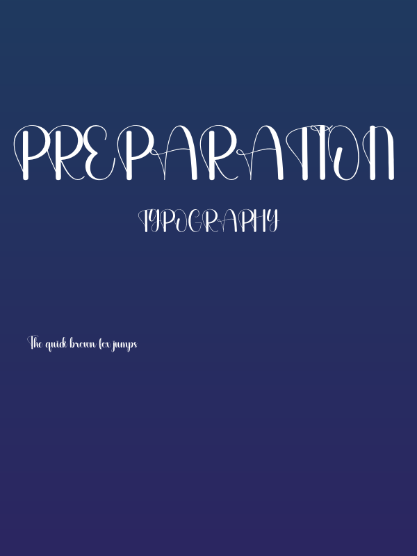 Preparation Poster
