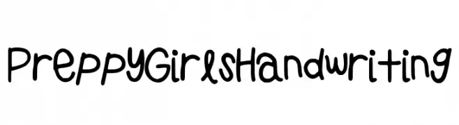 PreppyGirlsHandwriting  Descarca Fonturi Gratis