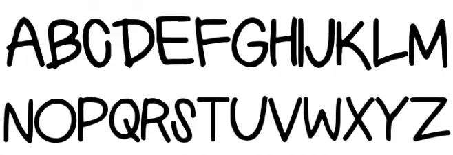 PreppyGirlsHandwriting Font Litere mari