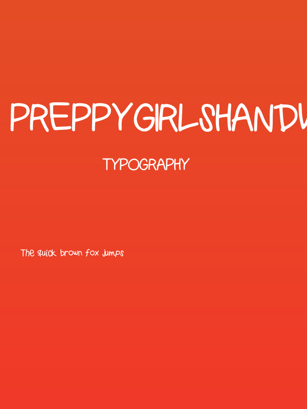 PreppyGirlsHandwriting Poster