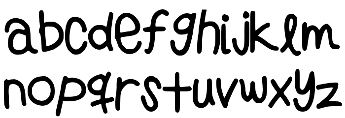 PreppyGirlsHandwriting Font LOWERCASE