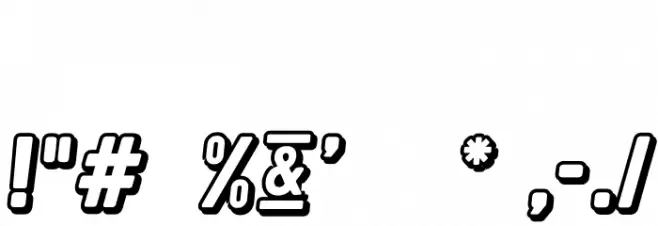 PrequelDemo-ShadowItalic Font OTHER CHARS