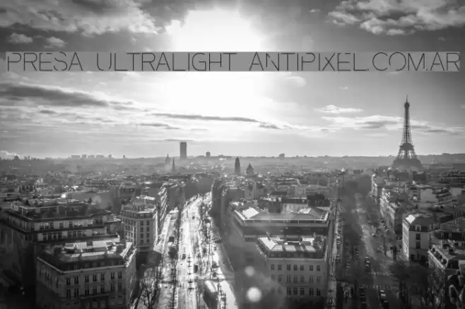 Presa UltraLight ANTIPIXEL.COM.AR Font examples