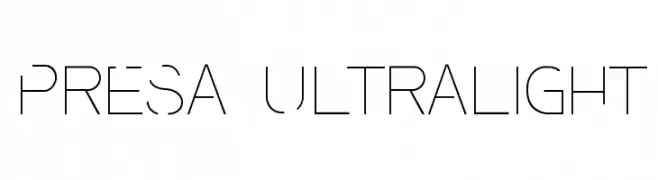 Presa Ultralight  Descarca Fonturi Gratis