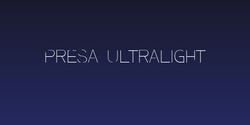 Presa Ultralight Social Header