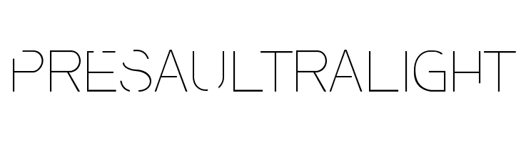 PresaUltralight Font