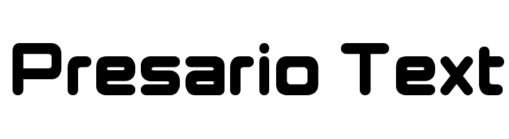 Presario Text Font