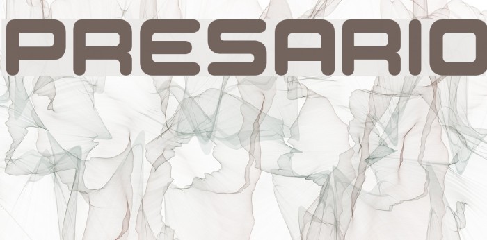 Presario Font examples