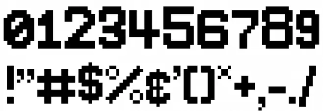 Preschool Bits Font OTHER CHARS