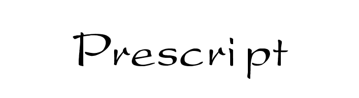 Prescript Font