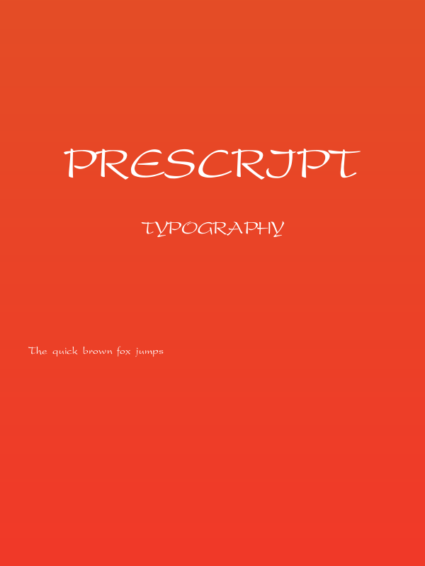 Prescript Poster