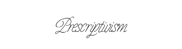 Prescriptivism  font caratteri gratis