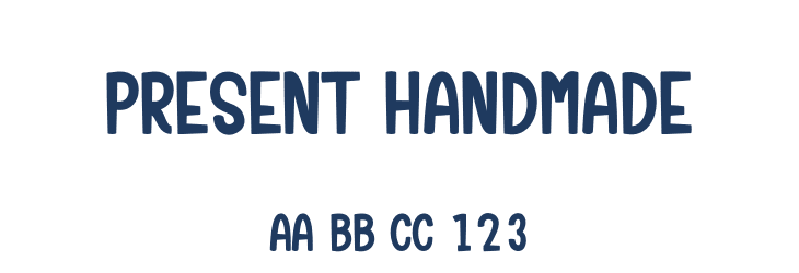 Present Handmade Font Preview
