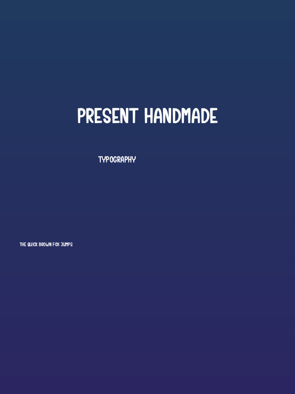 Present Handmade Poster