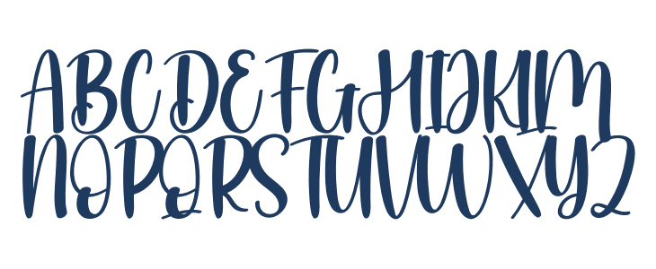Present Vintage Uppercase