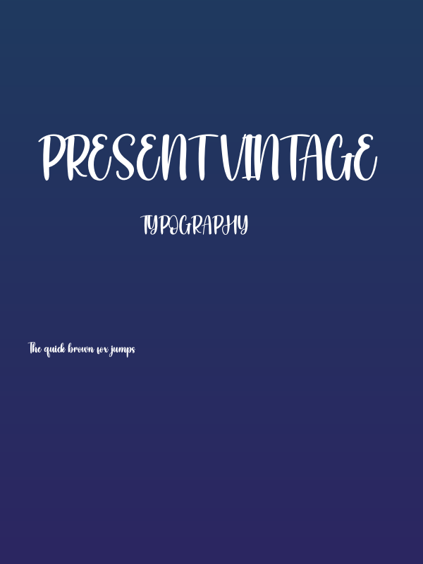 Present Vintage Poster