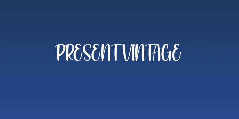 Present Vintage Social Header