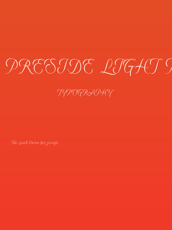 Preside Light PERSONAL USE ONLY Poster