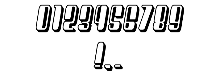 President Condensed Italic Font OTHER CHARS