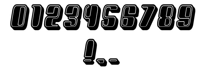 President Filled Italic Font OTHER CHARS