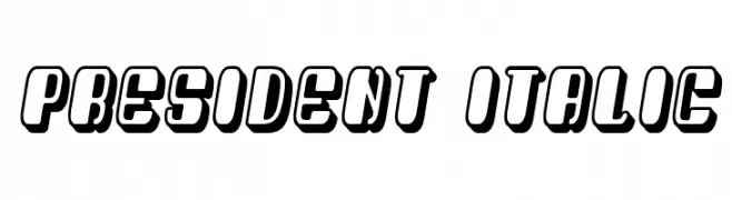 President Italic  フリーフォントのダウンロード