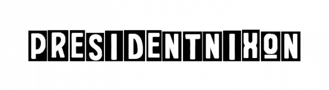 President Nixon 字体