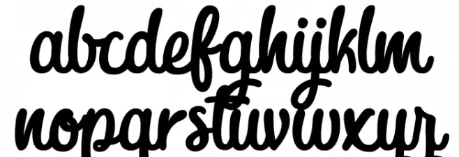 President Schriftart Kleinbuchstaben