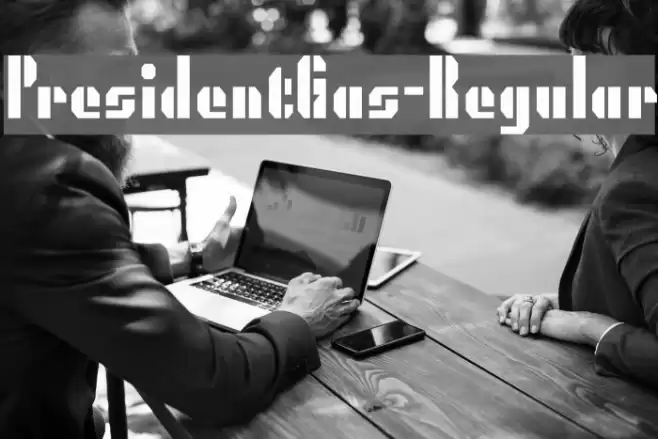 PresidentGas-Regular Font examples