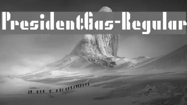 PresidentGas-Regular Font examples