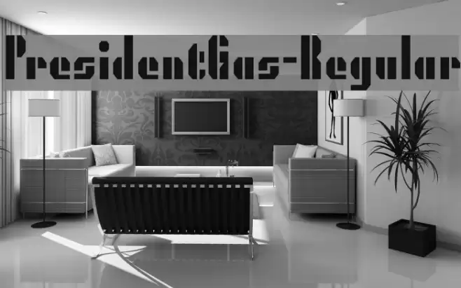 PresidentGas-Regular Font examples