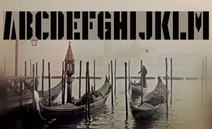 PresidentGas Font examples