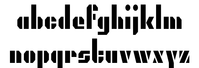PresidentGas Font LOWERCASE