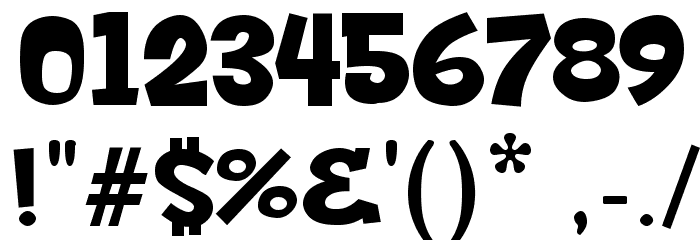 PresidentTrump Font OTHER CHARS