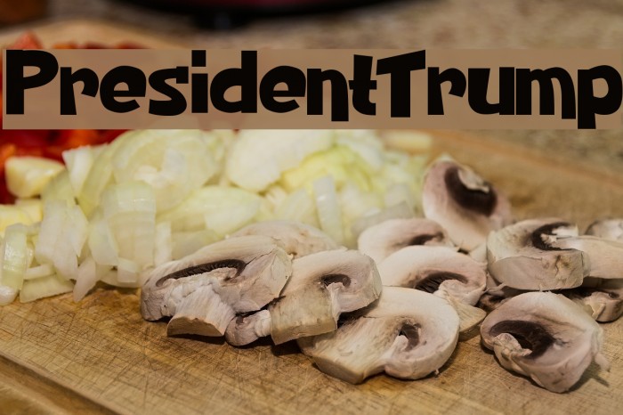 PresidentTrump Font examples