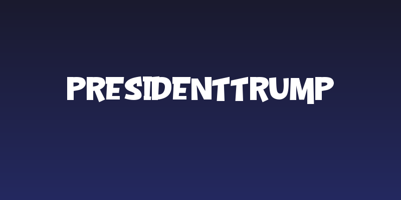 PresidentTrump Social Header
