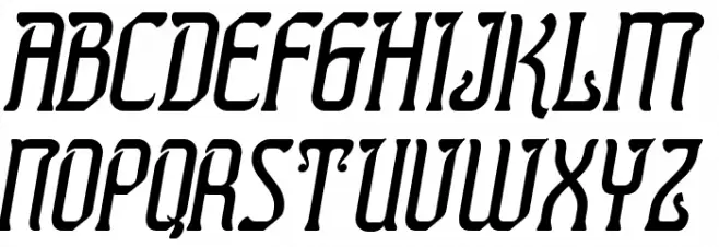 Presidente Tequila Italic フォント 大文字