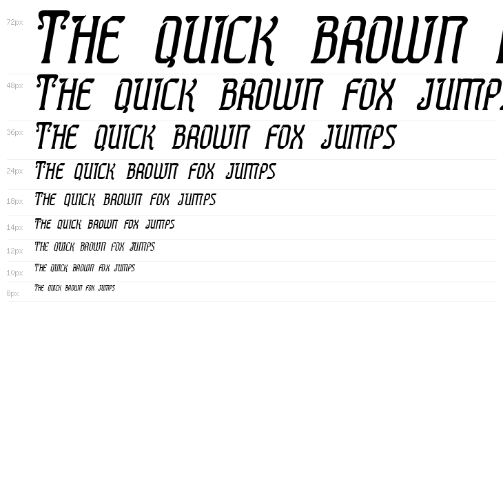 Presidente Tequila Italic Waterfall