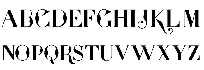 Presidente serif Font LOWERCASE