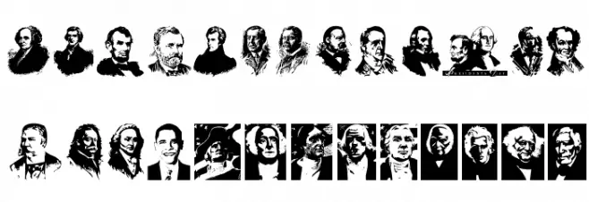 Presidents of the United States of America Polices MAJUSCULES