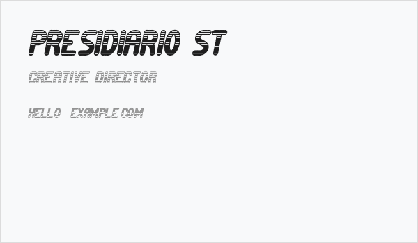 Presidiario St Business Card