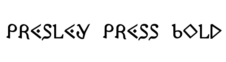 Presley Press Bold  Скачать бесплатные шрифты