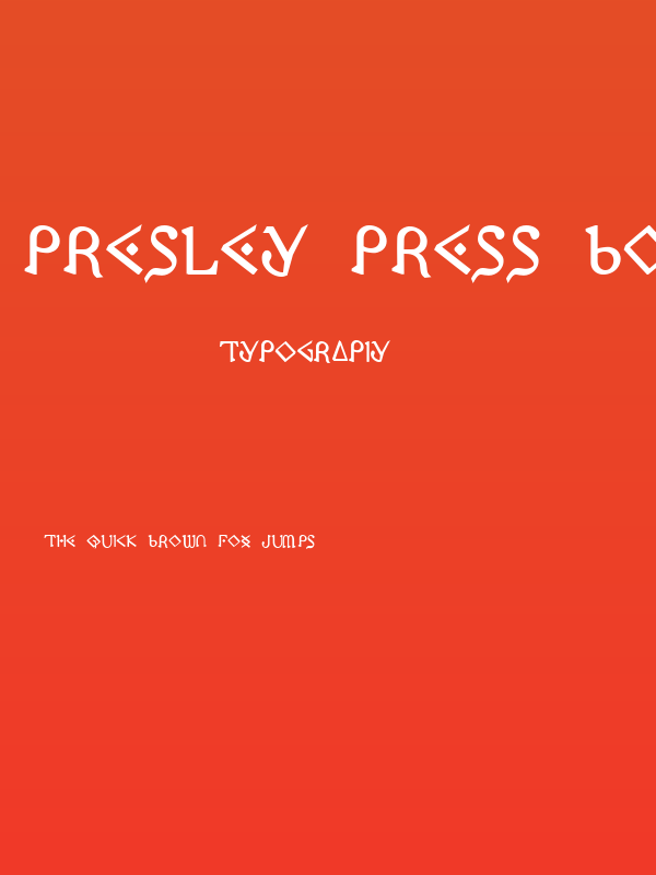 Presley Press Bold Poster