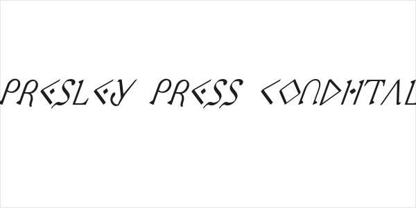 Presley Press CondItal Logo