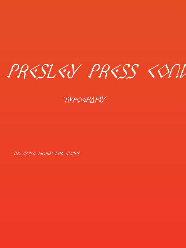 Presley Press CondItal Poster