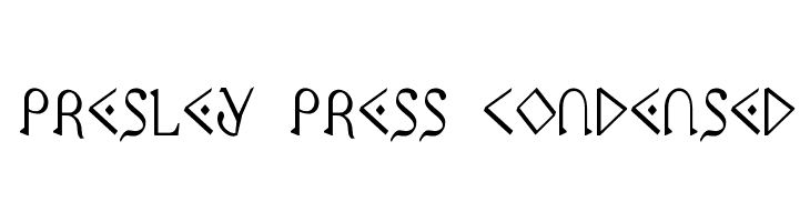 Presley Press Condensed  免费字体下载