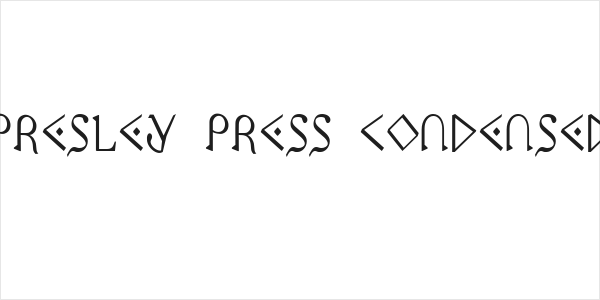 Presley Press Condensed Logo