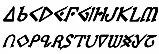 Presley Press ExtraBold Ital Caratteri MAIUSCOLE