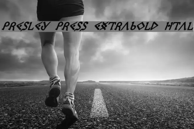 Presley Press ExtraBold Ital フォント examples