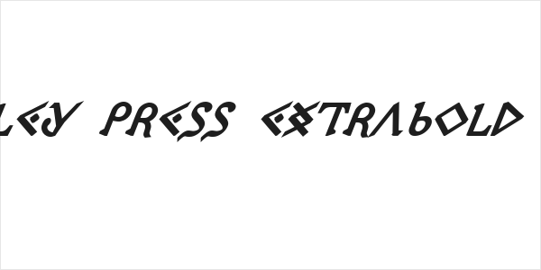 Presley Press ExtraBold Ital Logo